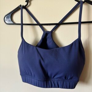Simple Deep Purple Sports Bra